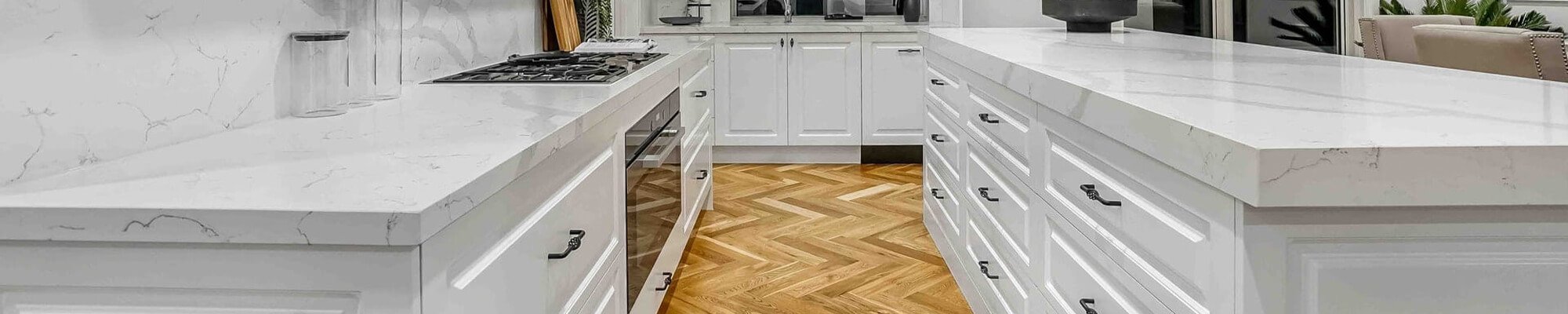Modern floors in a new kitchen - contact Koehler Floor Coverings in Warren, Ohio